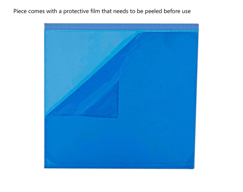 25 pk Acrylic Tile Squares Small Clear Plexiglass Pieces Art Projects 2 mm Thick gallery