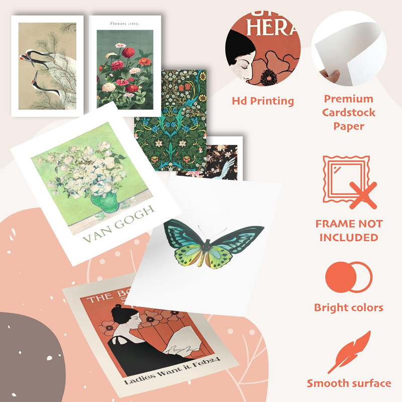 Eclectic Wall Decor - Vintage Boho Wall Art Prints, Retro Maximalist Aesthetic P gallery