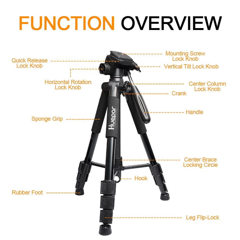 Huepar Professional Laser Level Tripod, 60 Inch Adjustable Laser Level Stand gallery