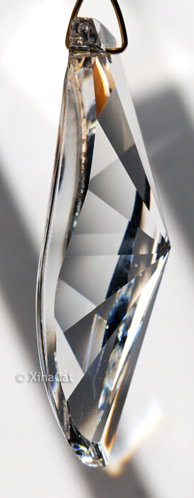 Asfour Curvy Clear Crystal Pendant Prism Suncatcher - Choose 50mm / 63mm / 89mm gallery