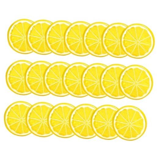 20PCS Yellow Artificial Lemon Slices, Plastic Fake Fruit Models for Home gallery