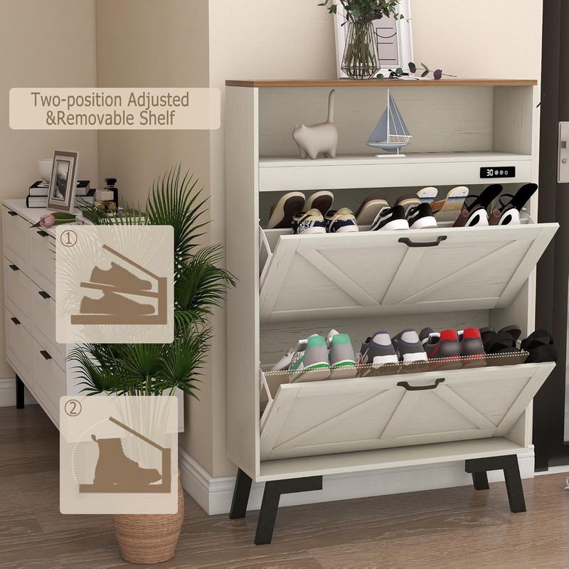 Deodorizing Shoe Organizer Cabinet Storage for Entryway,Shoe Cabinet Storage wit gallery