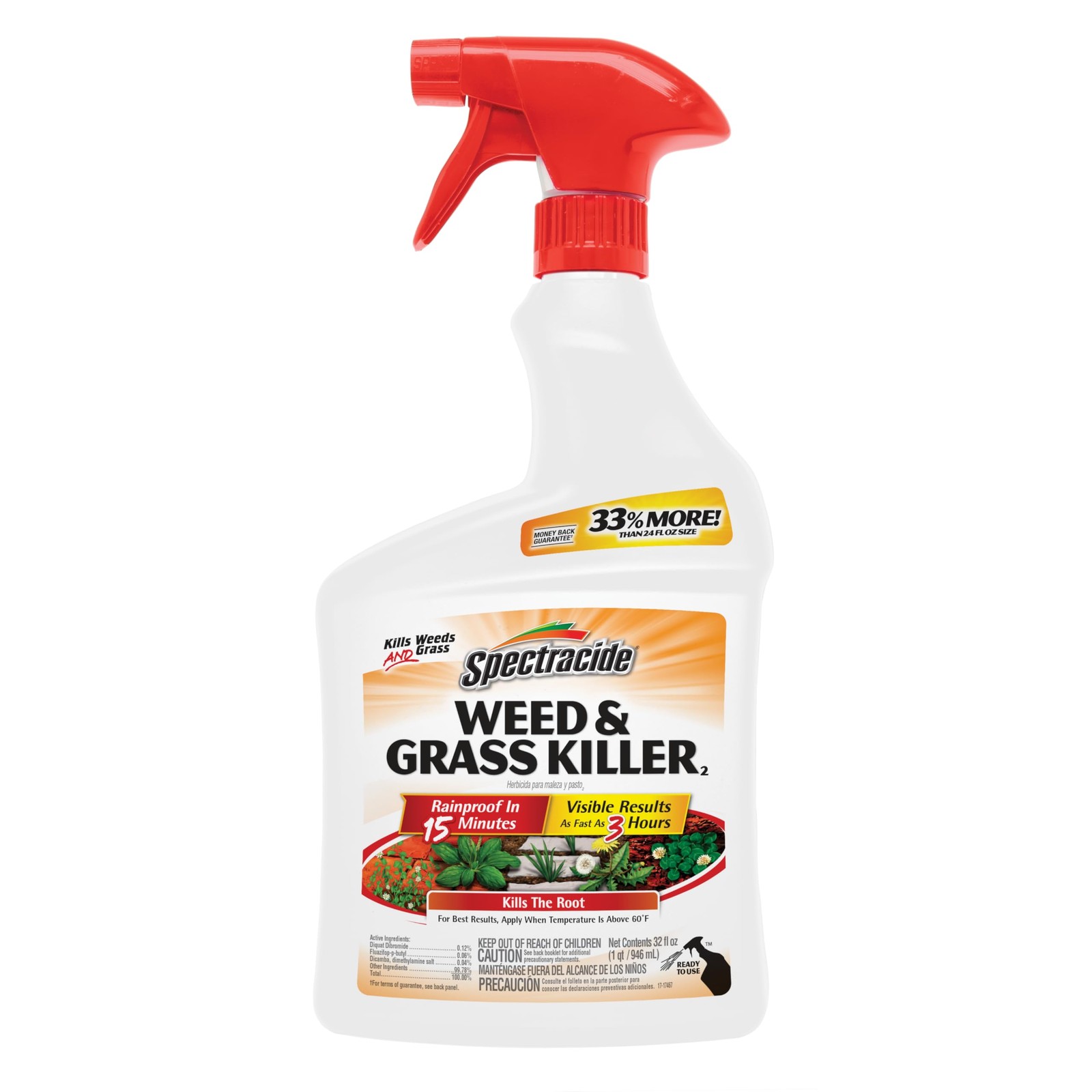 Spectracide Weed & Grass Killer 2, Use On Driveways, 32 Fl Oz (Pack of 1) gallery