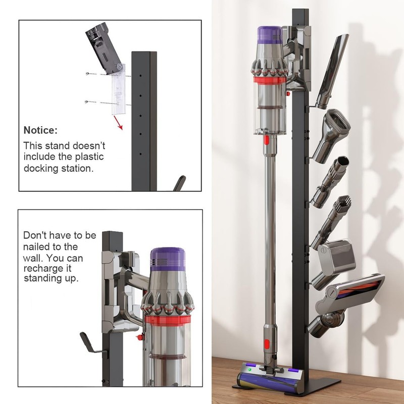 Vacuum Stand for Dyson, Storage Stand Docking Station Holder With Dyson V15 V... gallery