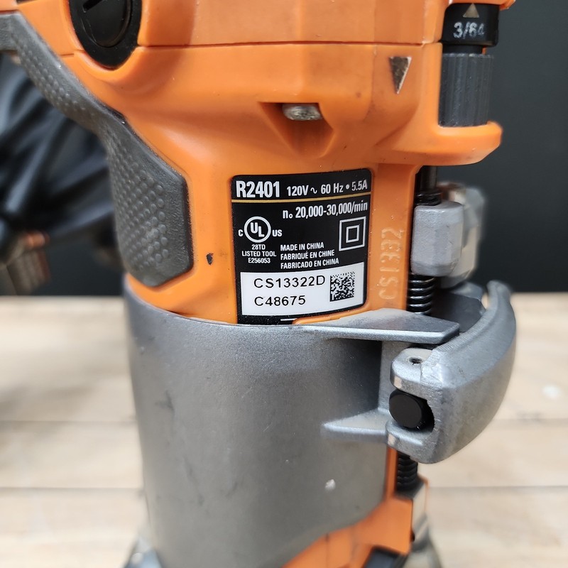 READ DESCRIPTION RIDGID 5.5 AMP Compact Fixed-Base Corded Router R24012 gallery