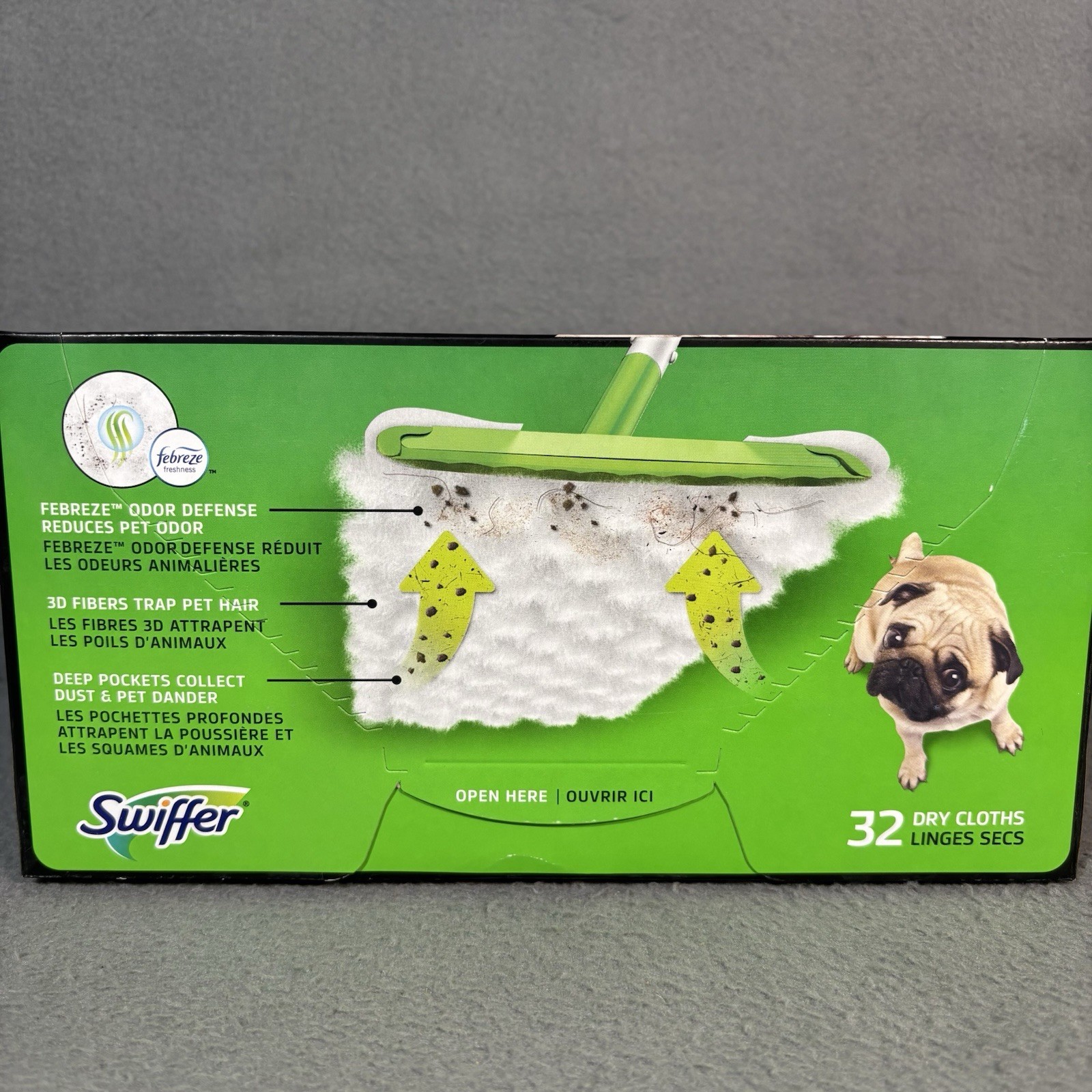 Swiffer Sweeper Pet Heavy Duty Dry Cloth Refill 32Ct Pads Febreze Aroma Cleaning gallery