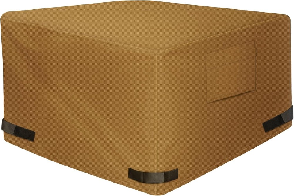 Square Fire Pit Cover - Waterproof 600D Heavy Duty Cover, Premium Patio Outdo...
