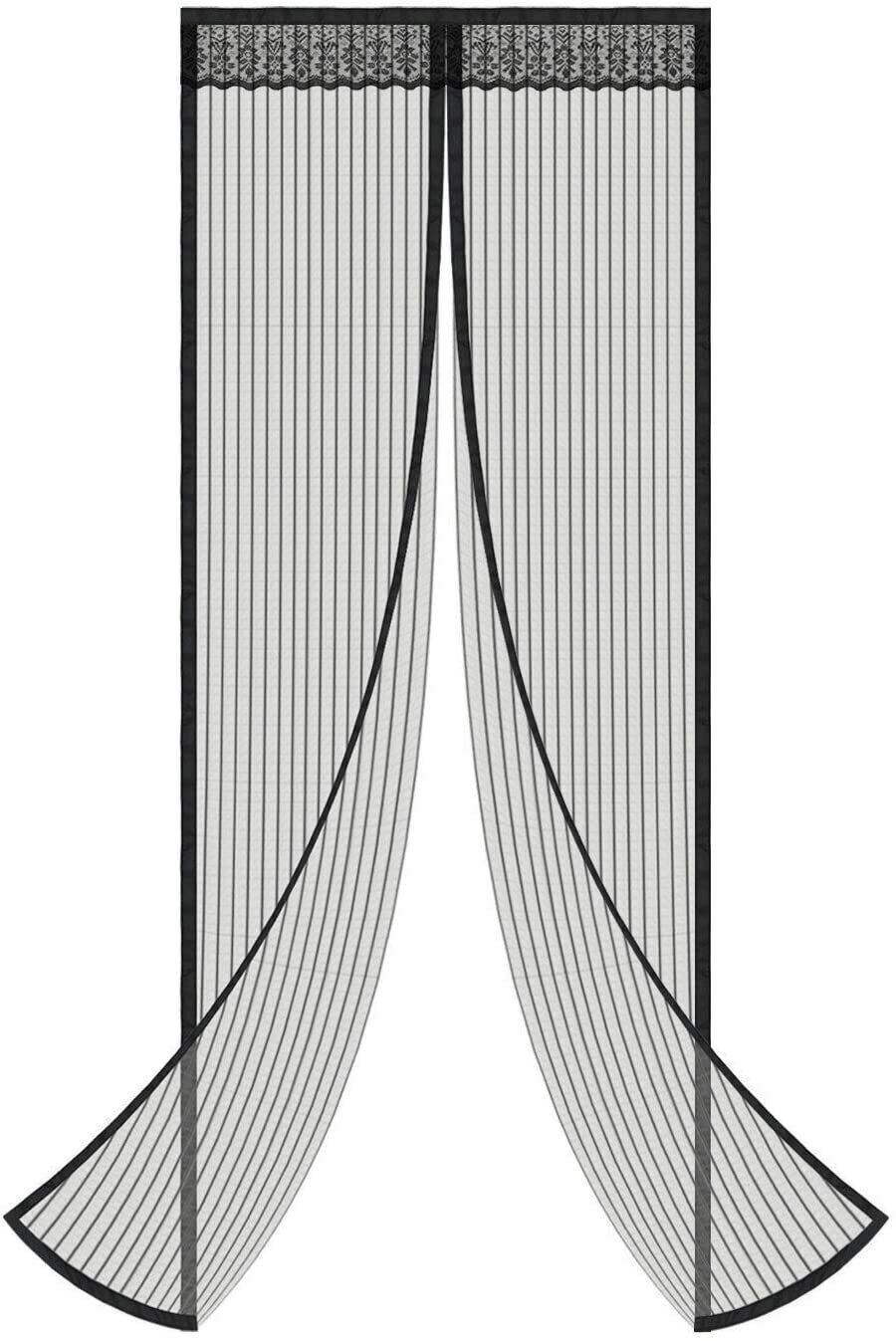 Magnetic Screen Door Mesh Curtain Durable Heavy Duty Mosquito Net Bug Hands Free gallery