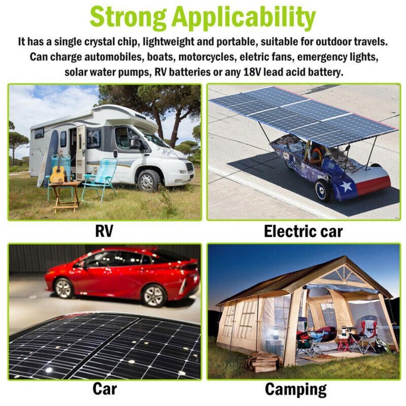 Flexible 300W Solar Panel kits Sun Power System For 12V Battery Charger US gallery