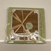 Kate Aspen Natural Bamboo Coaster Set, 4-Pack Square Medium Brown Wood gallery