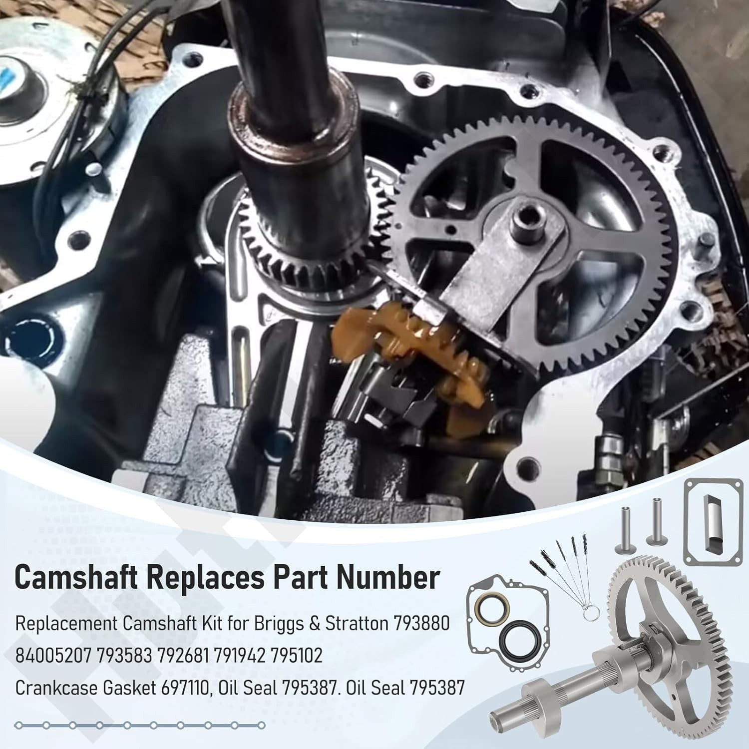 Camshaft 84005207 for Briggs & Stratton 793880 793583 792681 791942 795102 Camsh gallery
