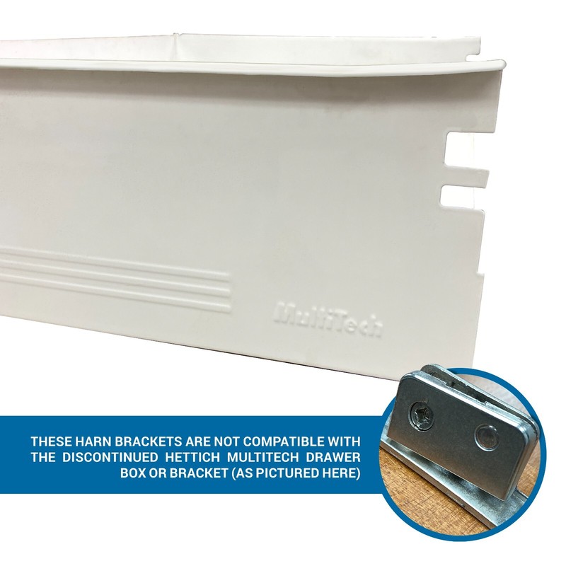 Harn Impaz Drawer Box Slide Runner Left / Right Clip on Screw on Fixing Bracket gallery