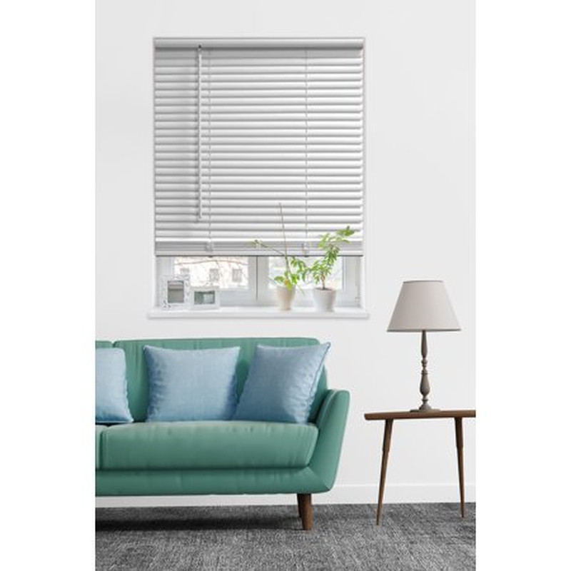 1" Cordless Vinyl Blinds Shades Window Blind Treatment Room Darkening All Sizes gallery