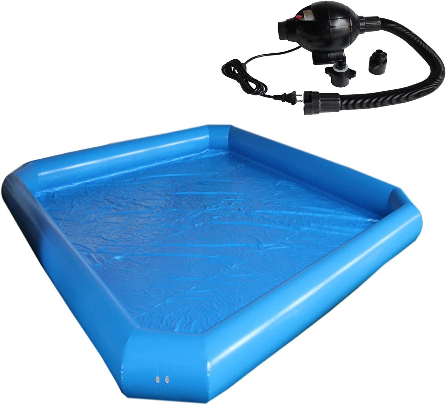 Inflatable Pool 23x23x1.8ft for Water Walking/Rolling Ball &110V Blowers Summer gallery