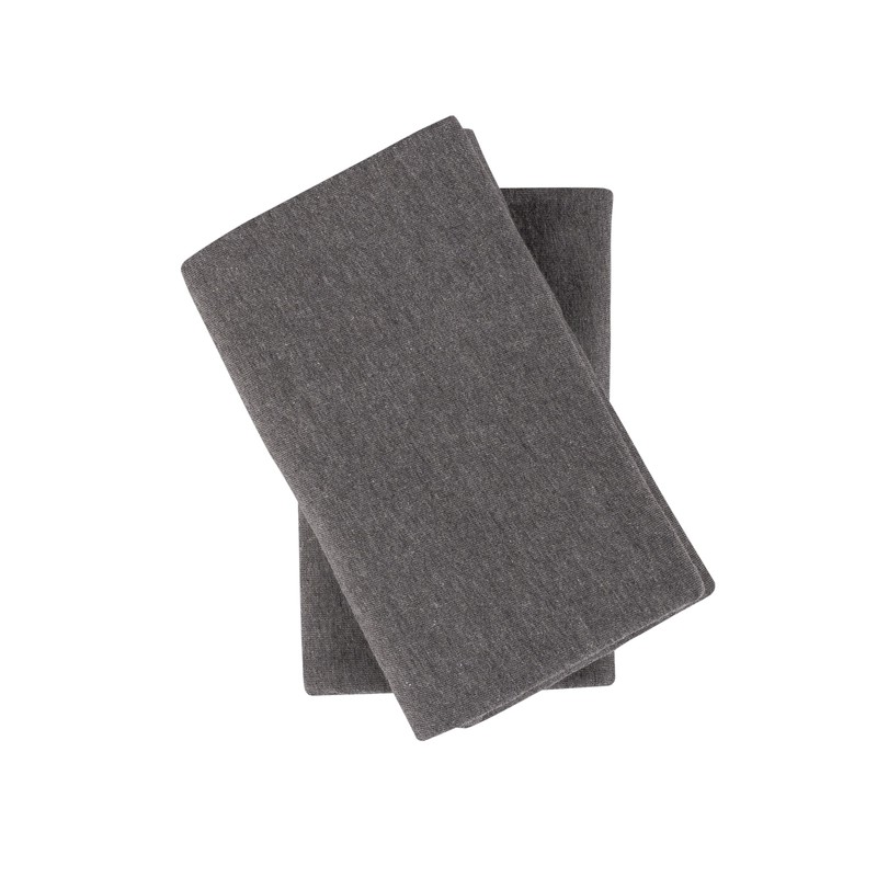 Mainstays Jersey Extra Soft Pillowcase Set, Standard/Queen Charcoal Grey 2 Piece gallery