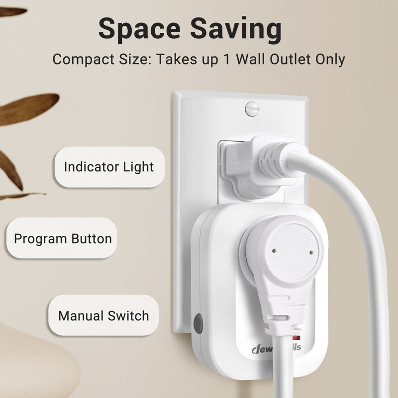 DEWENWILS Wireless Remote Wall Switch and Outlet, No Wiring Plug in On Off Power gallery