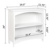 eHemco 2 Tier Bookcase Book Shelf with 2 Arched Supports, 29 Inches(Collectible) gallery