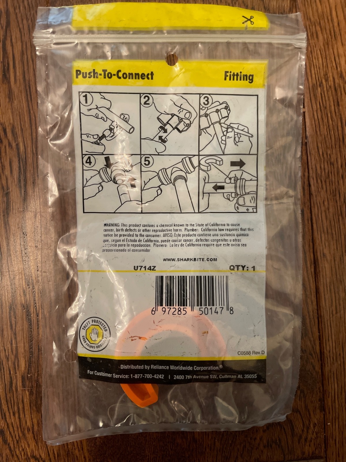 6 Pack Sharkbite 1" Pex CPVC PE-RT or COPPER Disconnect Clip Tool gallery