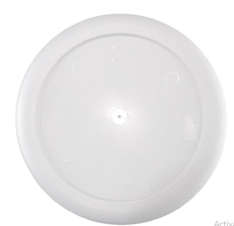 Mainstays Plastic Round Laundry Hamper, White, with Carrying Handles gallery