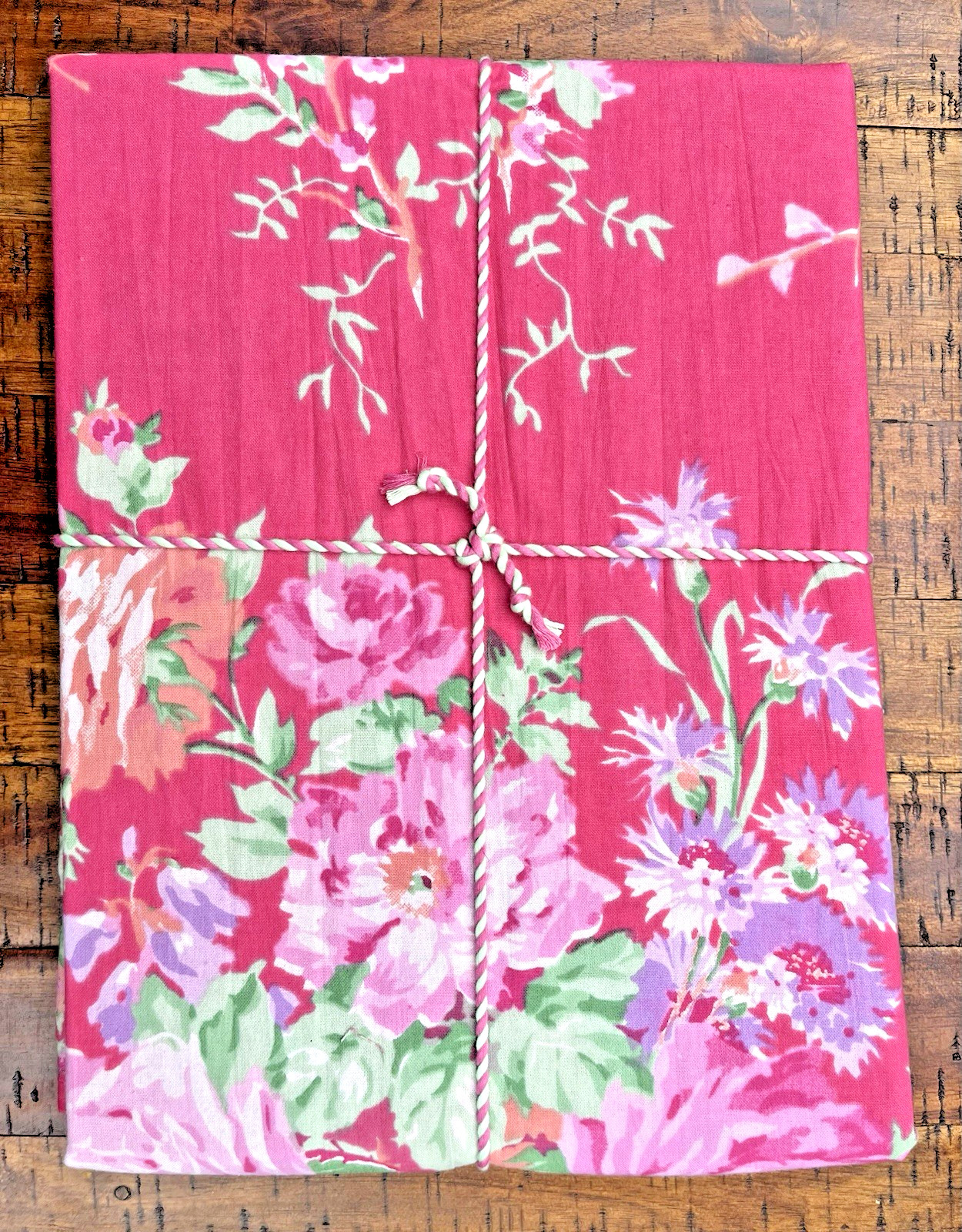 APRIL CORNELL COTTAGE ROSE (Pink) 60" x 60" SQUARE TABLECLOTH 100% COTTON - NWT gallery