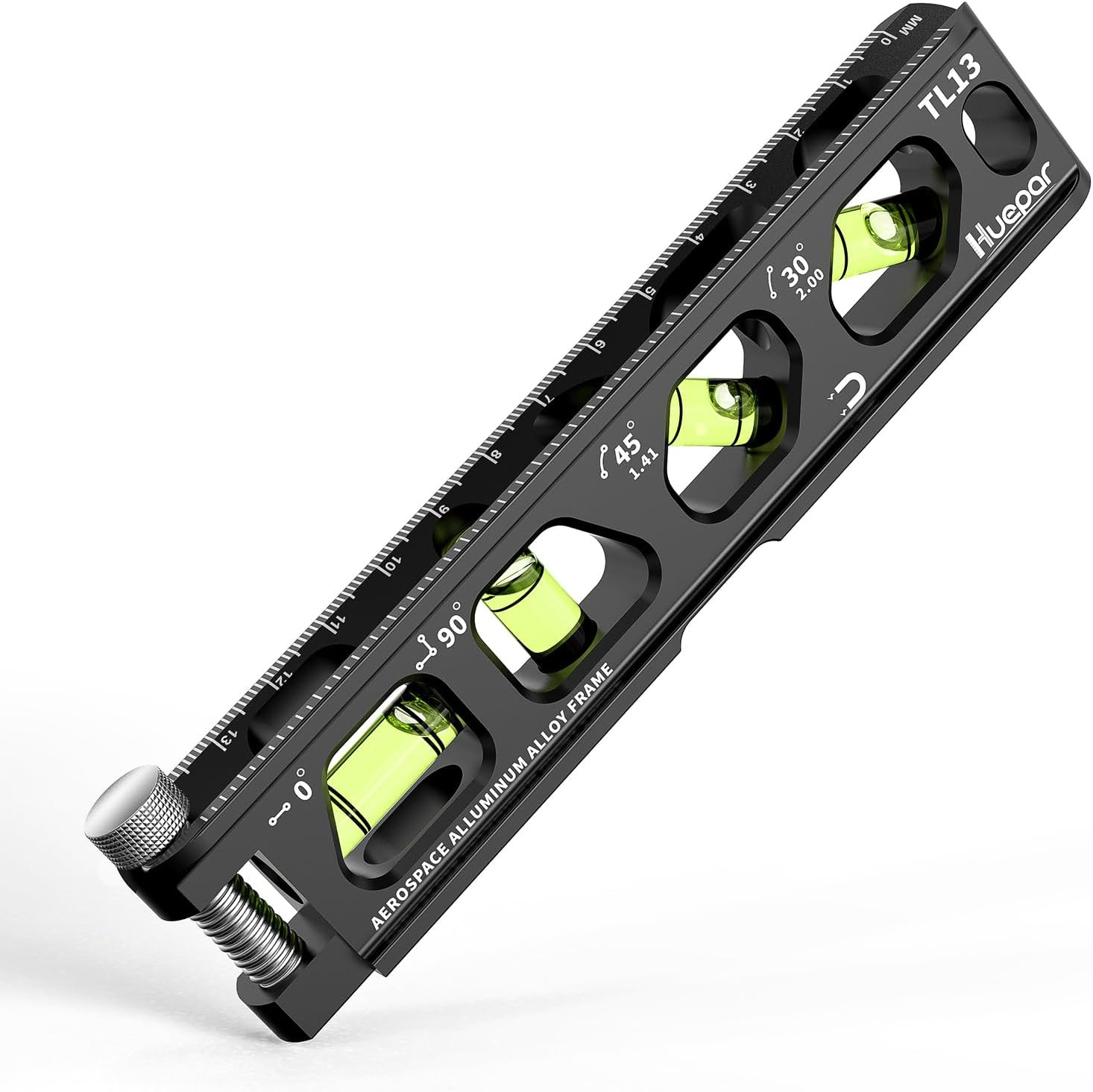 Torpedo Level, Magnetic Conduit Level with 4 Vials, 6.2 Inch Aluminum Alloy Cons gallery