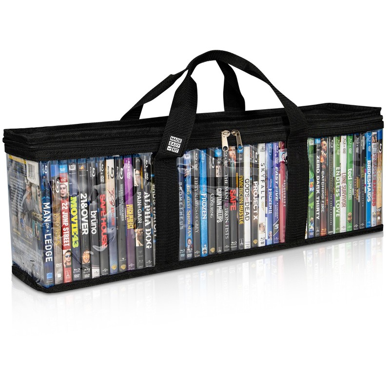 Made Easy Kit Media Storage Cases with Dividers, Stackable (DVD, CD, Blu-ray) gallery