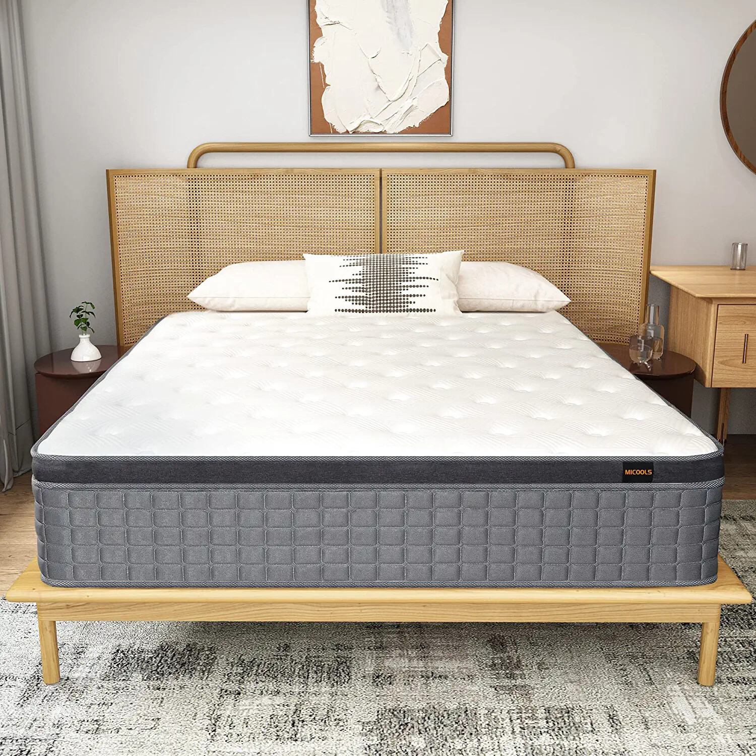 MICOOLS 12 Inch Mattress Twin Full Queen King Bed Size Luxury Mattresses 7 Zone gallery