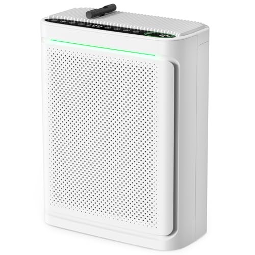 VOOPNU Air Purifiers For Home Cover Area Up to 2152 Sq.Ft DH-JHD08 - White gallery