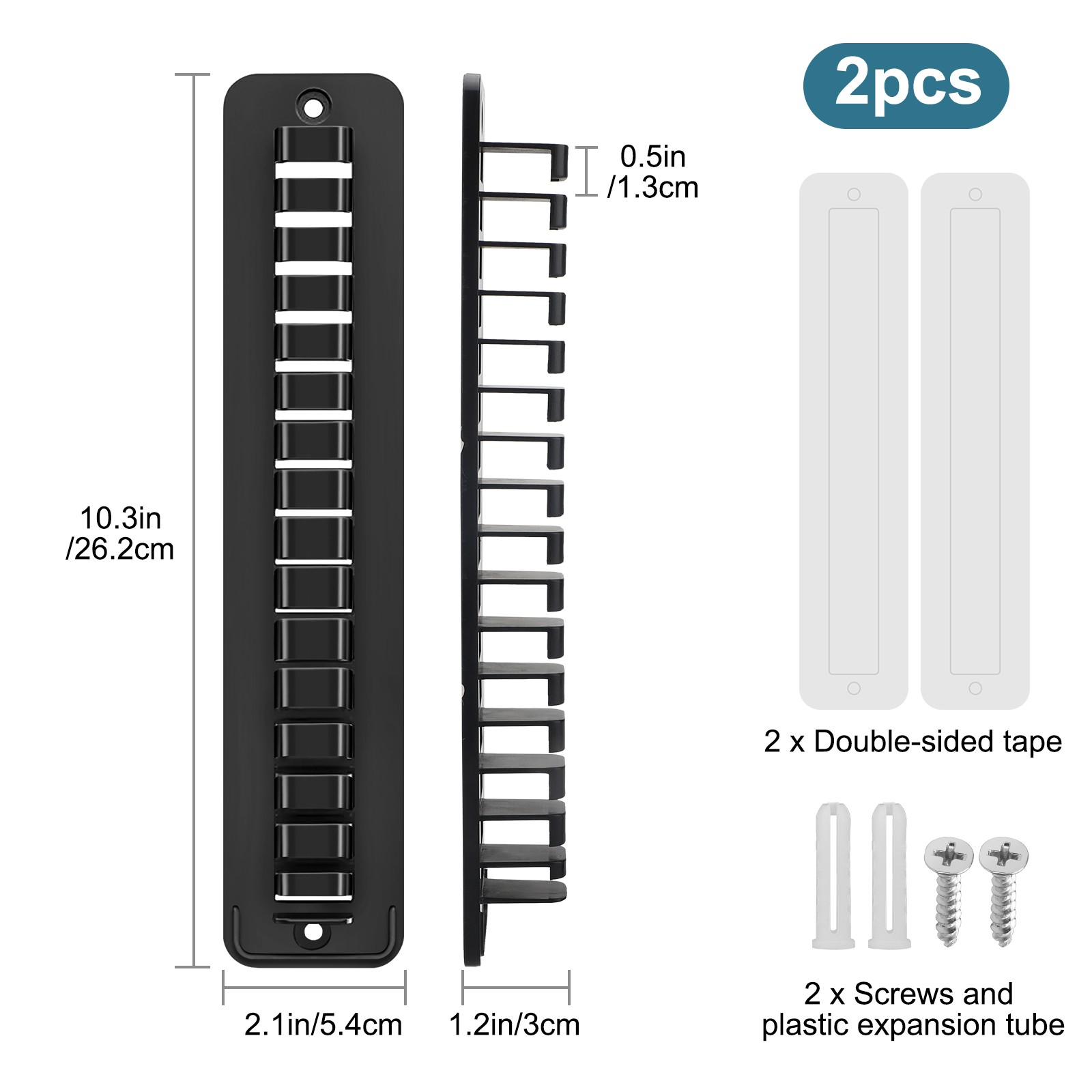 2PCS Wall-Mounted Baseball Cap Organizer Rack 16-Hat Holder with Strong Adhesive gallery