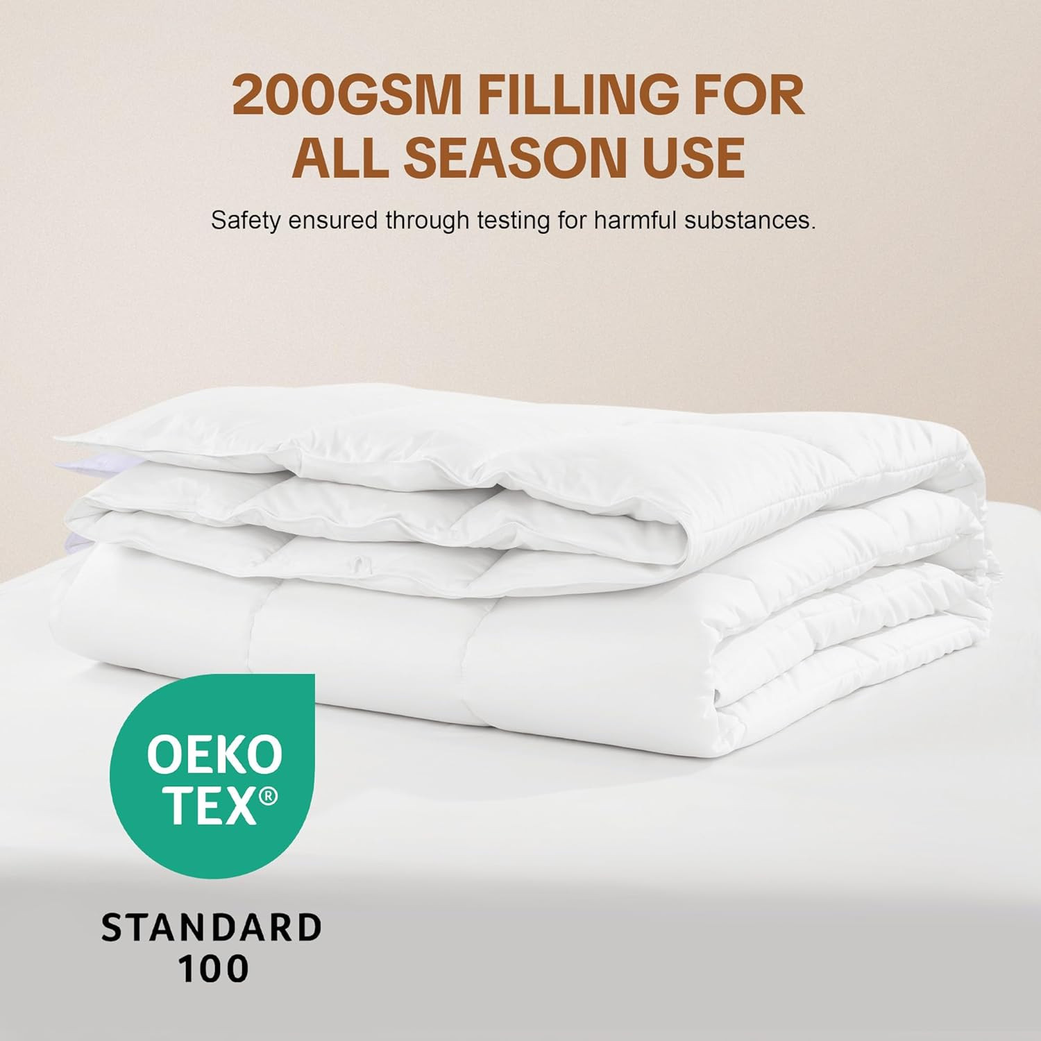 King Wool Blend Comforter All Season Cotton Shell Lightweight Duvet Insert gallery