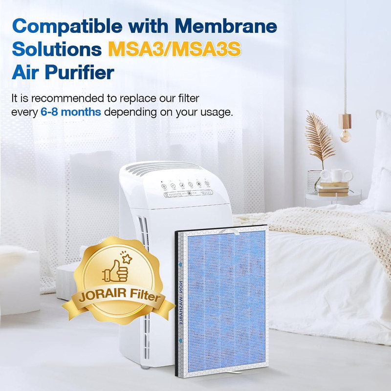 2 PACK MSA3/MSA3S HEPA Replacement Filter Compatible with Membrane Solutions MSA gallery