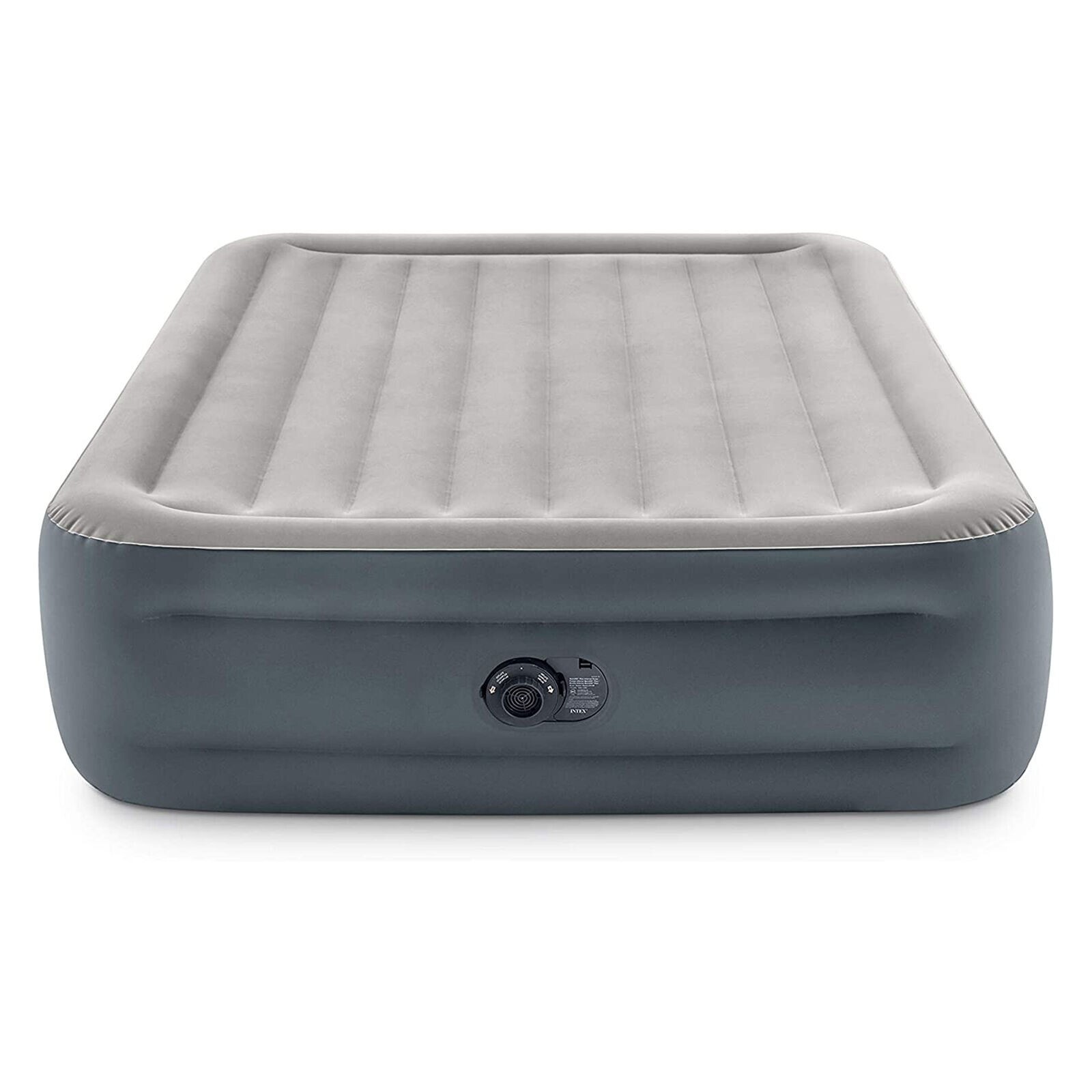 Intex Dura Beam Essential Rest Blow Up Queen Mattress Air Bed with Built In Pump gallery