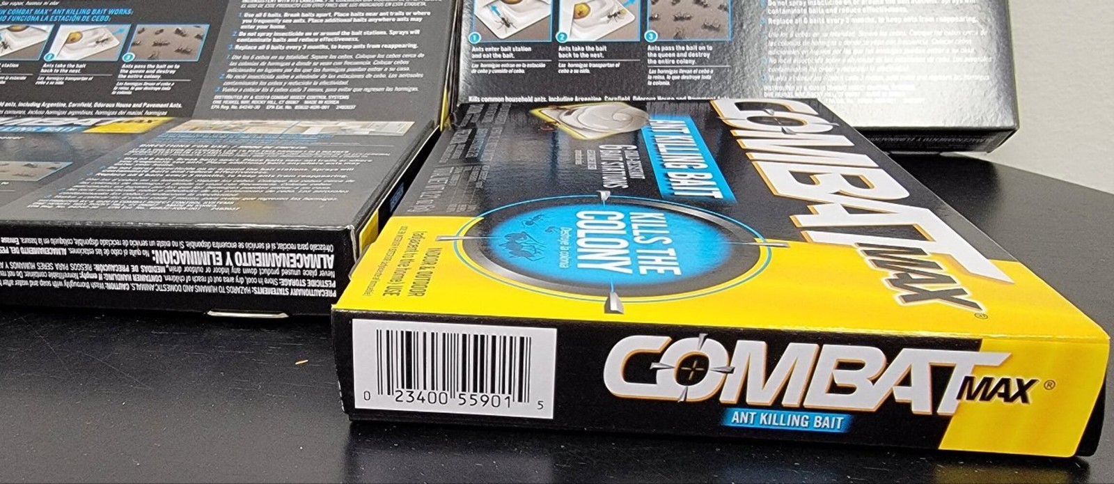 Combat Max Source Kill Ant Báit Killing Indoor Outdoor Lot of 12 - 6 Station Pac gallery