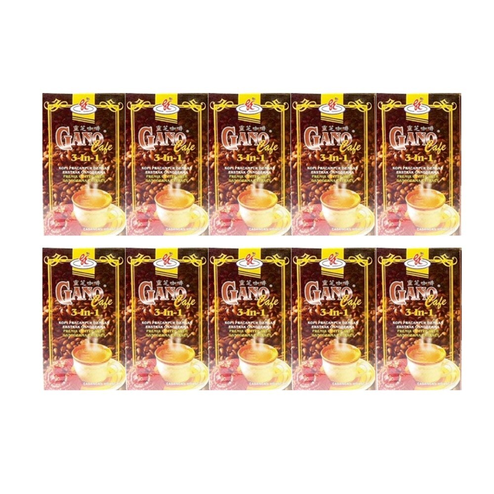 10 Boxes Ganocafe Organic Ganoderma Coffee Gano Excel 3in1 Cafe Latte (Express) gallery