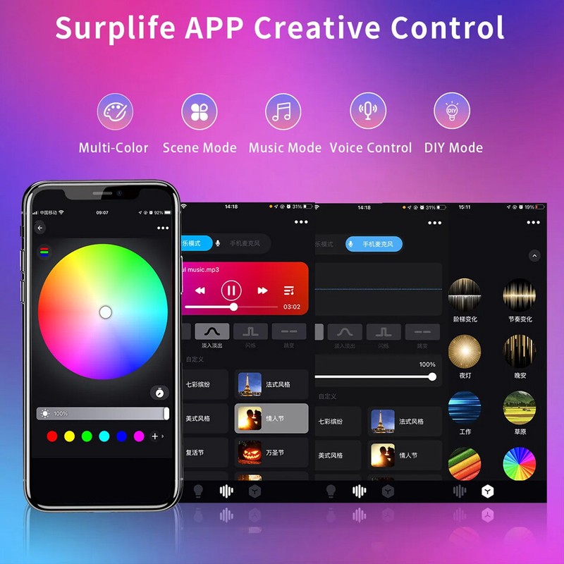 WiFi +Bluetooth-compatible Smart APP Led Controller For WS2811 WS2812B IC LED gallery