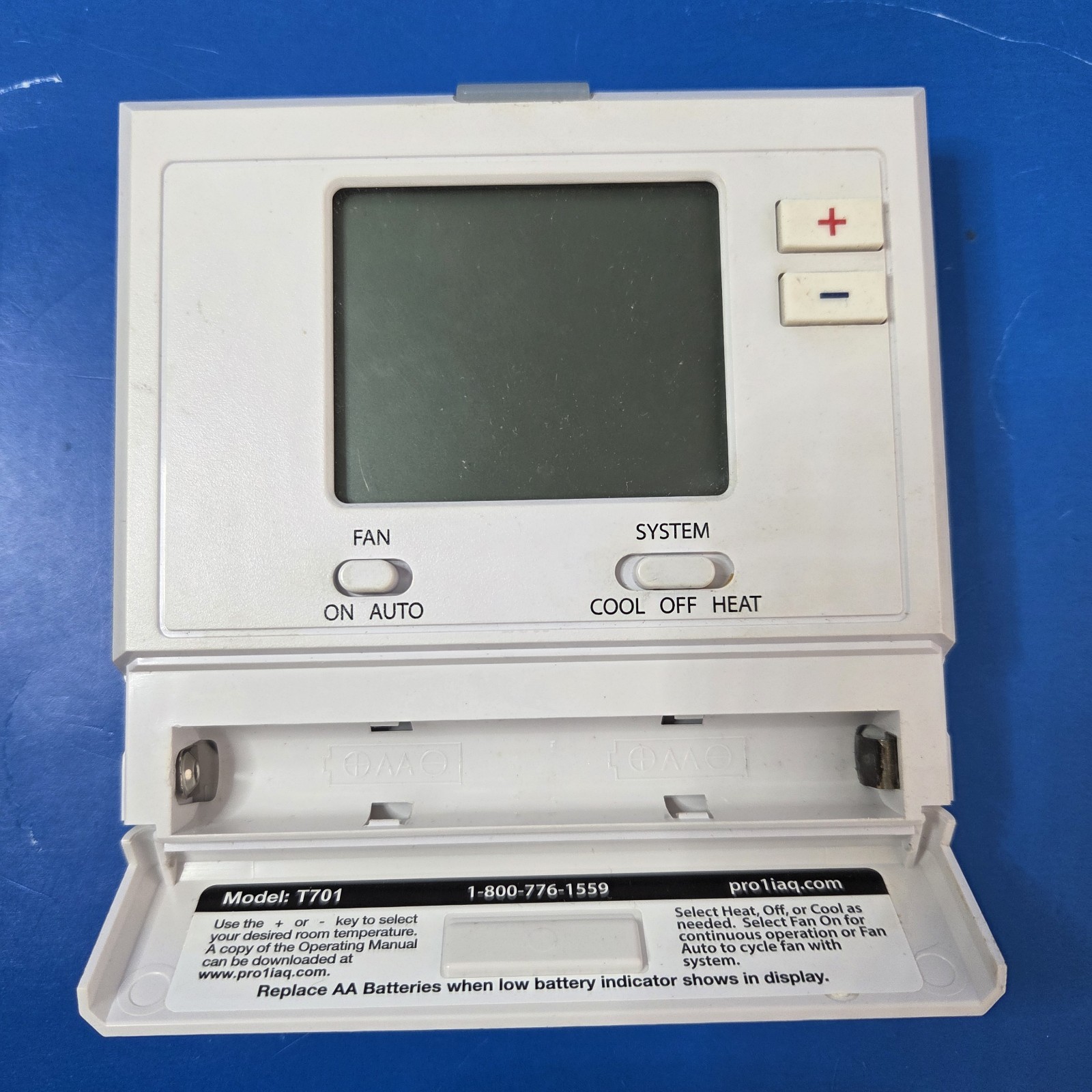 Pro1 IAQ T701 Digital Non-Programmable Thermostat Not Tested, Working or Parts gallery