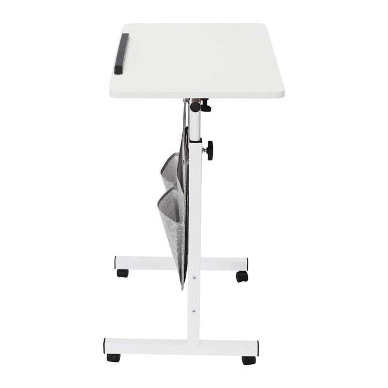Rolling Laptop Desk Office Computer Table Adjustable Height Stand up w/ Storage gallery