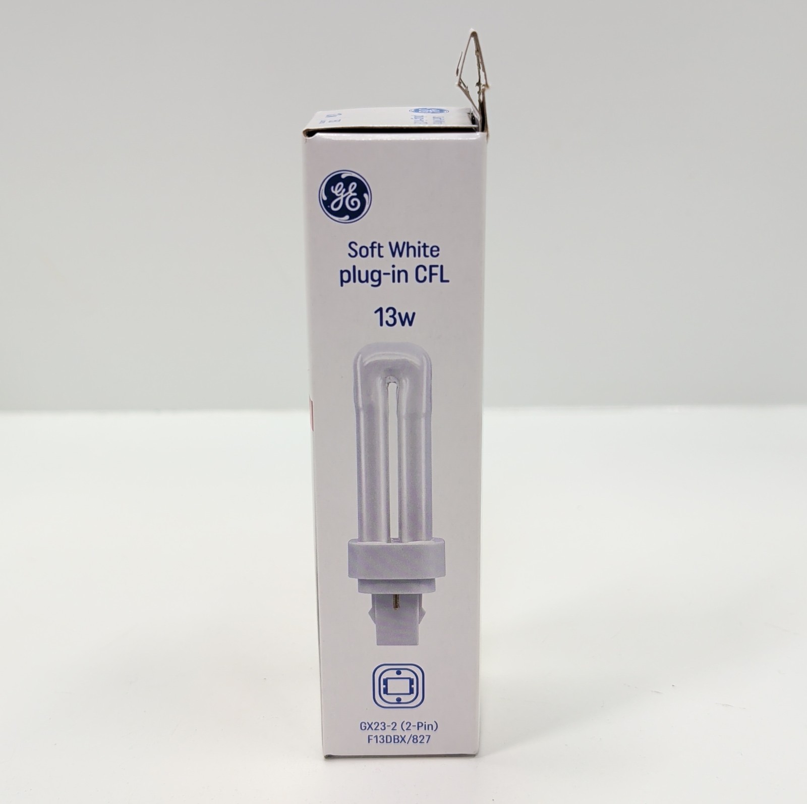 GE CFL Light Bulb 13W GX23‑2 2‑Pin Soft White 750 Lumens 10000 Hr 93130286 New gallery