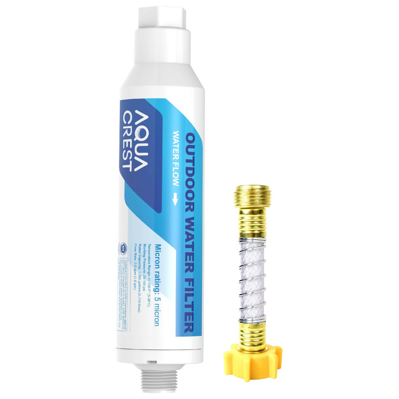 (1) Inline Water Filter with 1 Hose Protector,for Car Washing, Yard Cleaning gallery