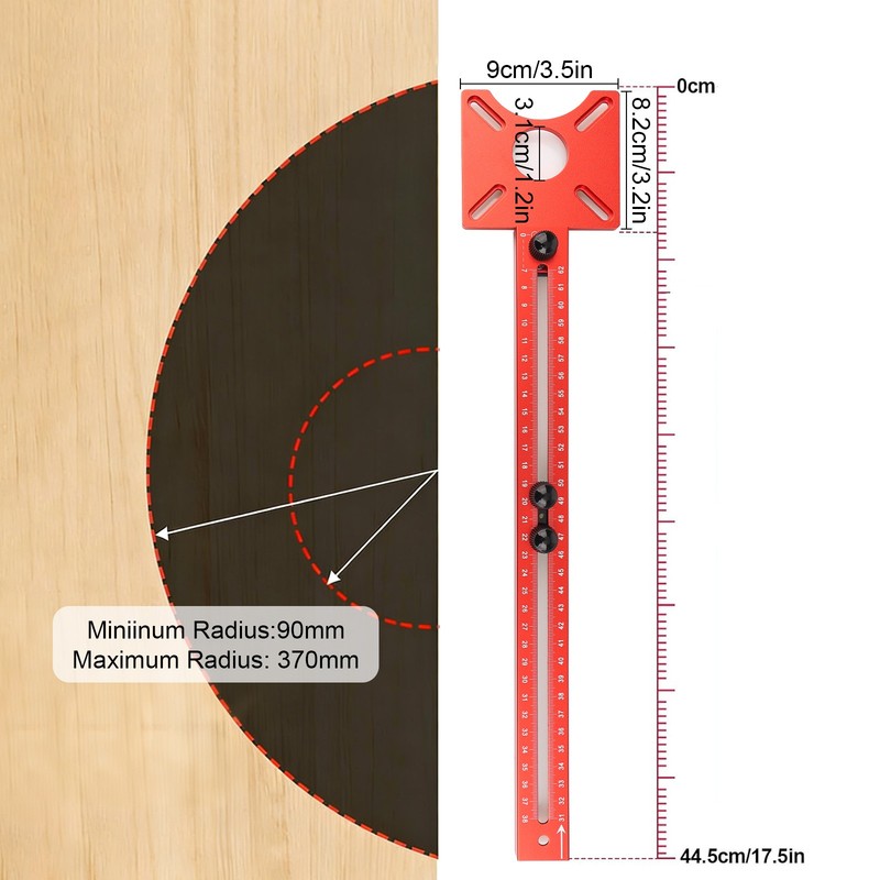 Multifunctional Router Circle Cutting Jig 4 in 1 Router Milling Groove Bracket gallery