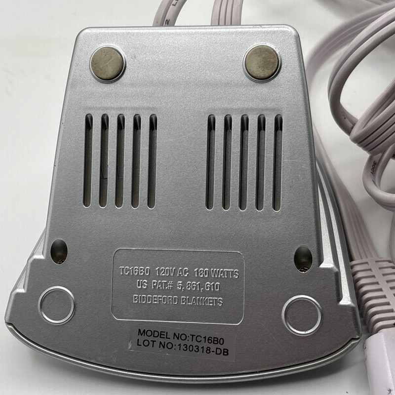 Biddeford Electric Blanket Controller TC16B0 4 Prong Replacement Cord Auto Off gallery