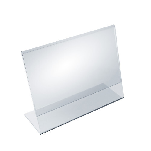 Azar Displays Angled L-Shaped Frame 7"x 5.5''High, 10-Pack gallery