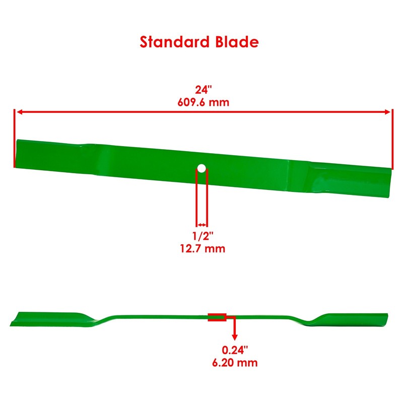 Caltric 72" Deck Blades for King Kutter RFM-72 RSFM-72 RFM72 RSFM72 Finish Mower gallery