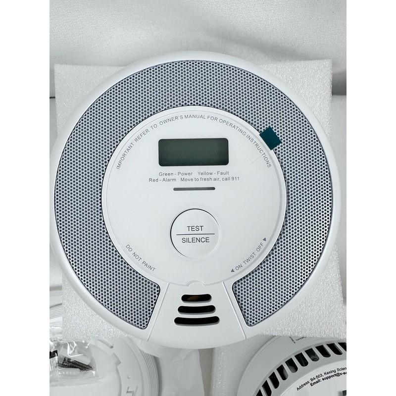 X-Sense Wireless Interconnected Combo Smoke/CO2 Detector 2-pack 10 yr Battery gallery