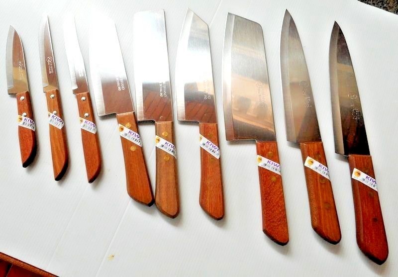 KIWI KNIFE ALL STYLE KITCHEN STAINLESS THAI Wooden & Plastic Handle #1 gallery