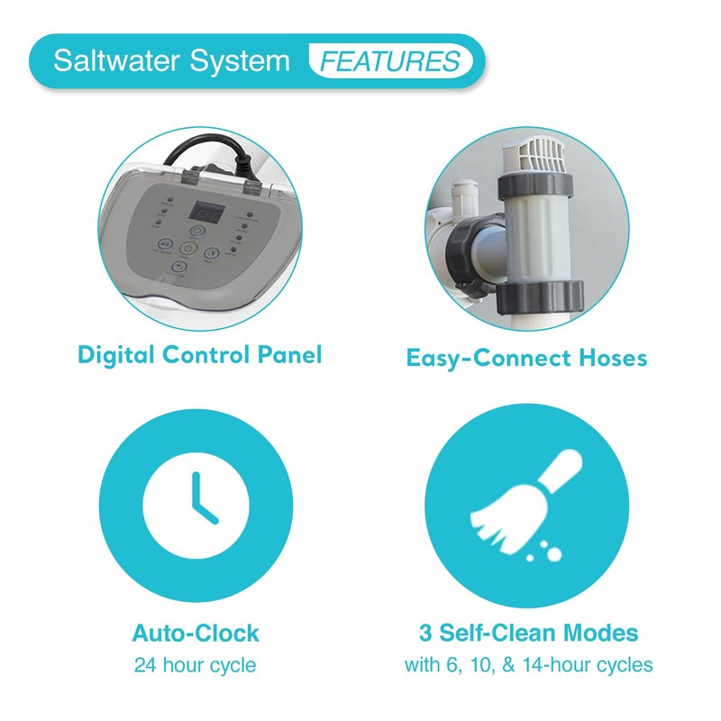 Intex Saltwater System for Pool with Intex Wall Mounted Pool Surface Skimmer gallery