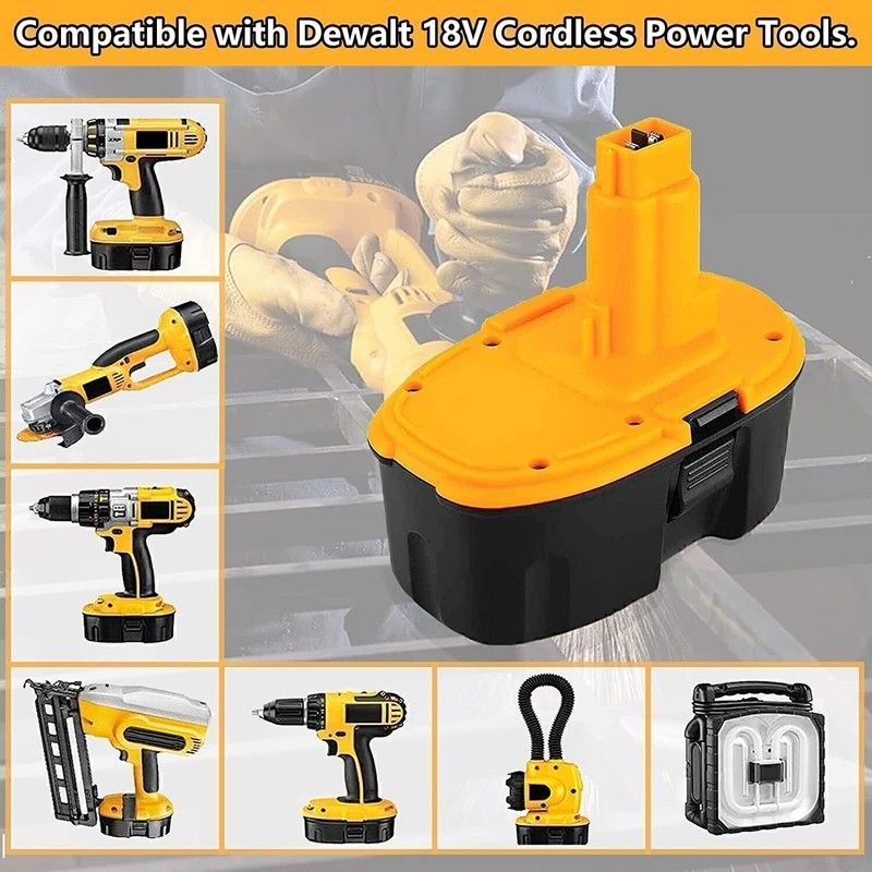 2 PACK 18V 4600mAh Replace For Dewalt 18 VOLT DC9096 DC9098 NiMH Battery NEW gallery