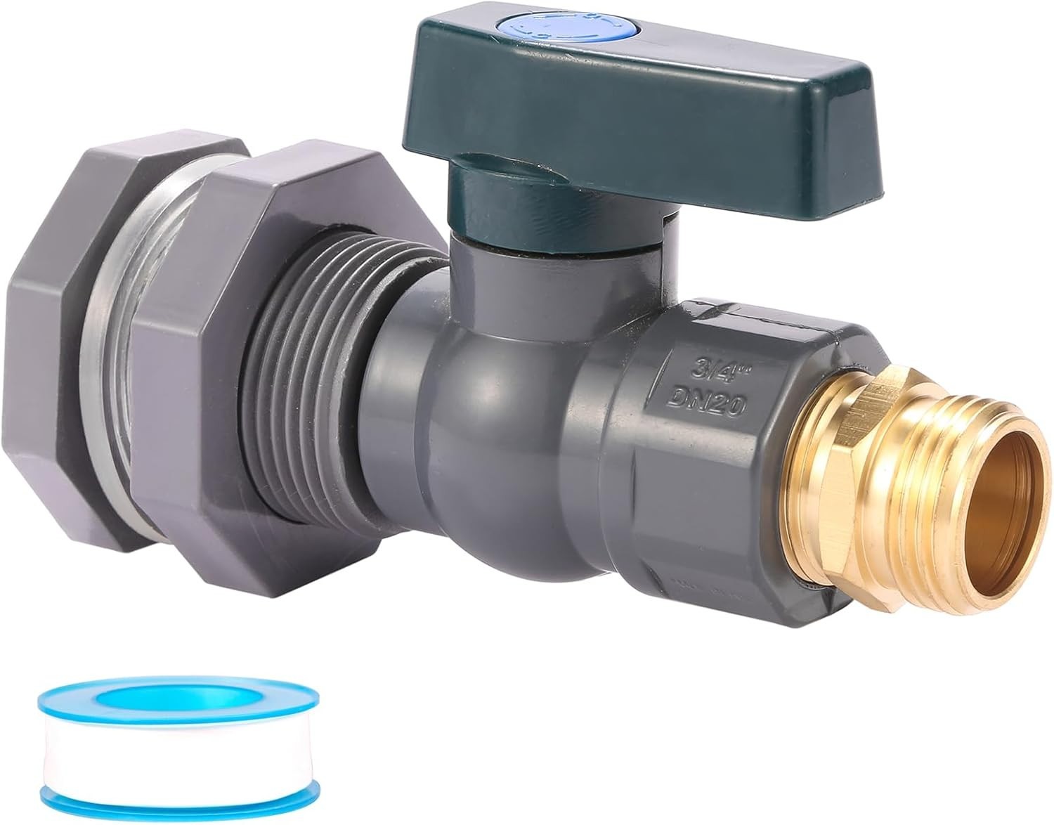3/4 Inch Rain Barrel Spigot Kit -Water Barrel PVC Garden Diverter Kit with .. gallery
