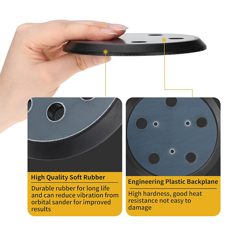 2x 5" Hook&Loop Orbital Sander Pad 5-Hole for PORTER-CABLE 333 333VS 13904 13909 gallery