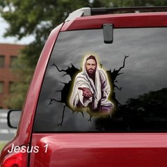 LARGE-SIZED CAR DECAL – CHRISTIAN RELIGION – 6 CHOICES